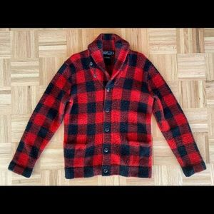 Polo Ralph Lauren Buffalo Plaid Shawl Cardigan